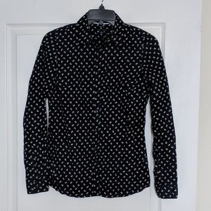 Navy Button-Down
